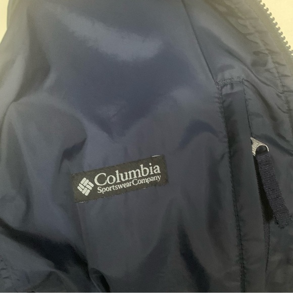Columbia Jacket Sport Coat Full Zip Transition Season Wind Breaker Anorak Navy M - Picture 13 of 15